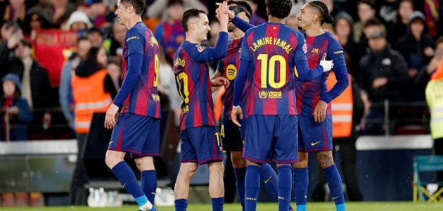 برشلونة يحطم شباك ريال أوفييدو ويعتلي صدارة الليجا